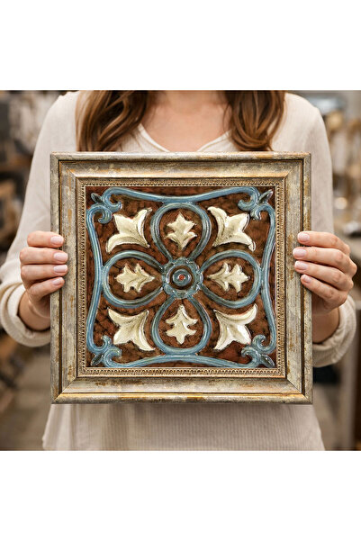 Dekorsiahome Tablou decorativ cu ramă în stil antic DK0144