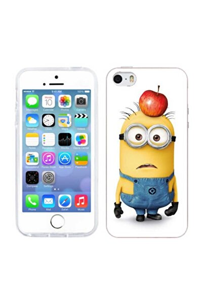 OEM Husa compatibila cu Apple iPhone 5S, iPhone 5 Silicon Gel Tpu Model Minions