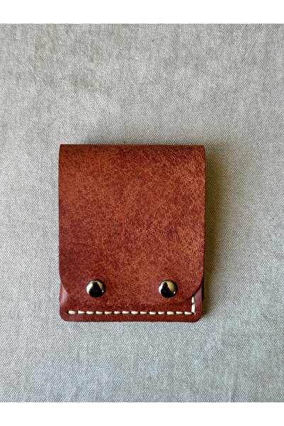 Gerçek Deriden Minimal Kolay Kullanım Unisex Cüzdanı