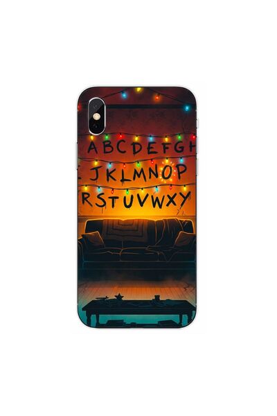 OEM Husa compatibila cu Apple iPhone X Silicon Gel Tpu Model Stranger Things ...