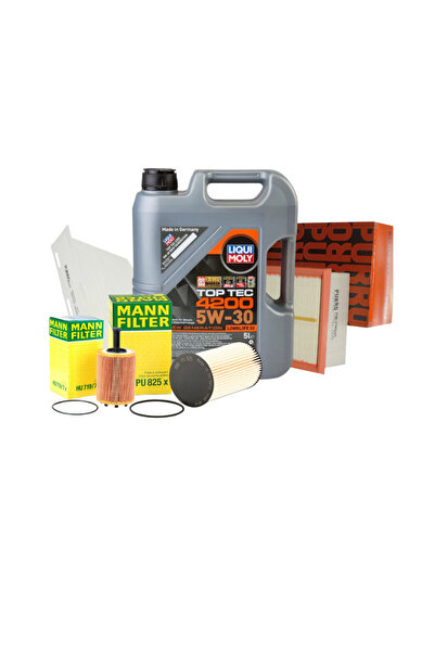NO BRAND Πακέτο αλλαγής λαδιών SILVER Liqui Moly 5L + φίλτρα Purro/Mann για τ...