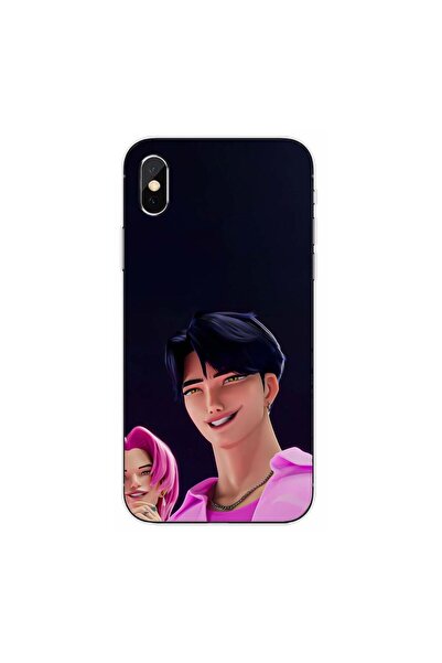 OEM Θήκη συμβατή με Apple iPhone X, από σιλικόνη gel TPU, με σχέδιο KPop Demo...