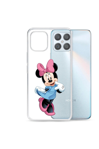 OEM Θήκη συμβατή με Honor X8, διαφανής σιλικόνης, με σχέδιο Μίκυ Μάους και Μίνι.