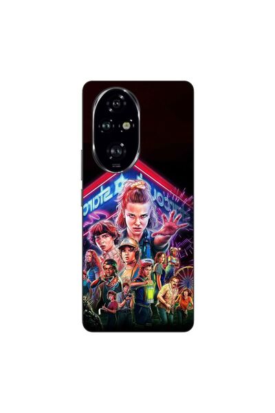 OEM Husa compatibila cu Honor 200 Pro Silicon Gel Tpu Model Stranger Things A...