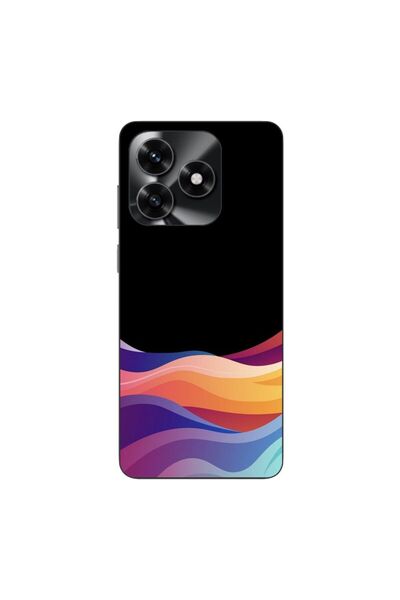 OEM Husa compatibila cu Honor X5c Plus Silicon Gel Tpu Model Neon Waves