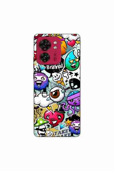OEM Husa compatibila cu Motorola Edge 40 Silicon Gel Tpu Model Pop Art Graffiti