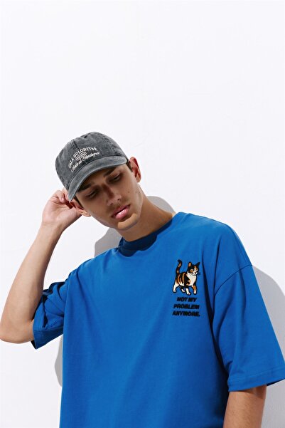 Pull & Bear Kedi grafik baskılı tişört