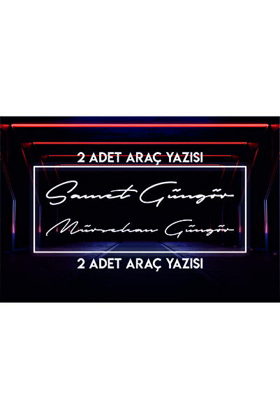 Venoura Decor&Crafts Kişiye Özel İmza İsim Yazılı Araba/Motor Cam Stickerı 20...