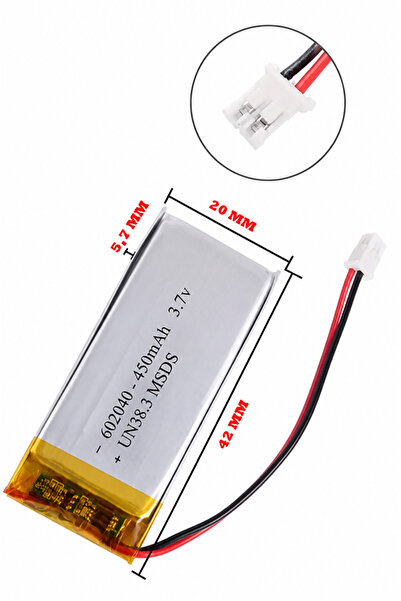 hauswert 602040 3.7 Volt 450 Mah Lityum Polimer Pil