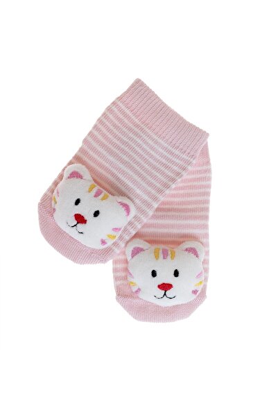 ebebek Hello Baby HelloBaby Kız Bebek Oyuncaklı Çorap Hayvan Baskılı