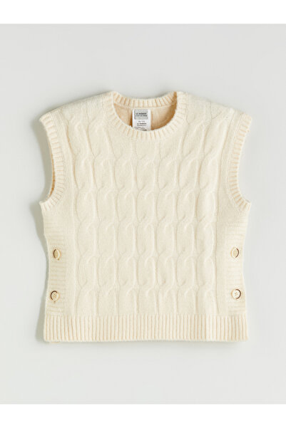 LC Waikiki Crew Neck Girls' Knitwear Sweater Vest