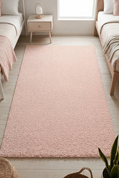 Crea Halı Mars-PEMBE-Premium Kadifemsi Halı Oturma Odası-Salon-Mutfak-Kaymaz ...