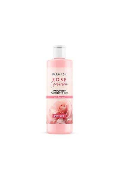 Farmasi Rose Garden 3’ü 1 Arada Şampuan Duş Jeli ve Banyo Köpüğü 500 ml | Gua...