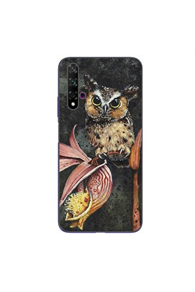 OEM Θήκη συμβατή με Huawei Nova 5T από σιλικόνη gel TPU με σχέδιο κουκουβάγιας