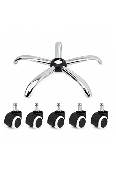 Depox Set de bază și roți pentru DEPOX ®   scaun directorial, metal/PVC, 60 c...
