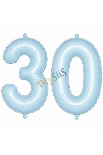 BeySüS 30 بالون من الفويل باللون الأزرق (76 سم)