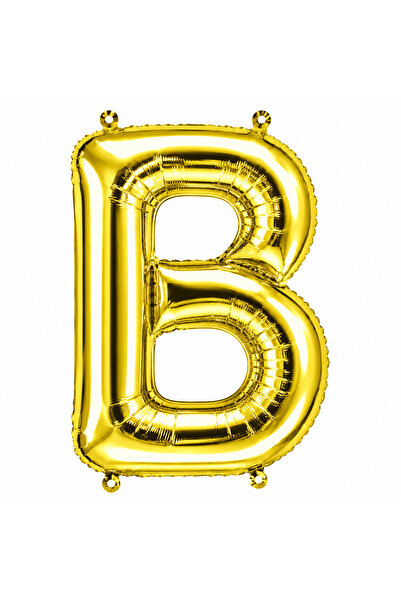 BeySüS Letter B Foil Balloon Gold Color (76 cm)