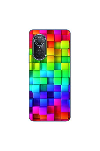 OEM Husa compatibila cu Huawei Nova 9 SE Silicon Gel Tpu Model Colorful Cubes
