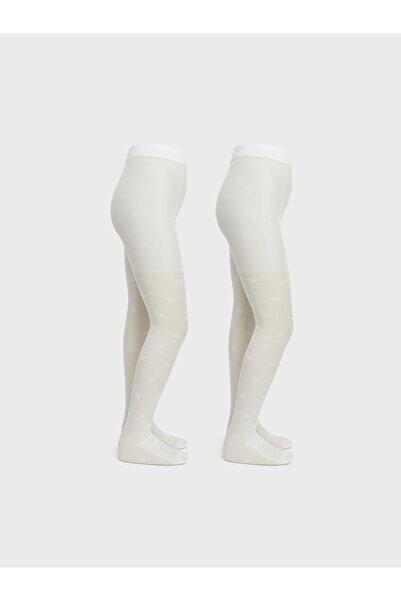LC Waikiki Patterned Girls' Thin Tights 2 Pack