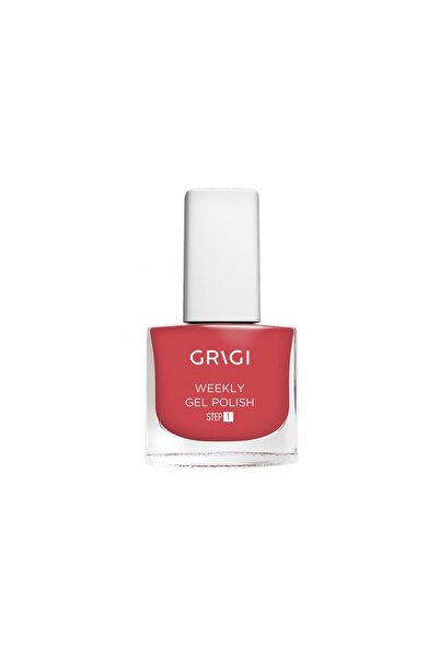 Grigi WEEKLY GEL NAIL POLISH NEW FORMULA EXTRA STRONG 582 SPARKLY SALMON Pink...