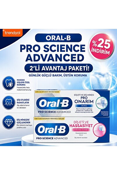 Oral-B Pro-Science Advanced 50+75 ML Avantajlı Set