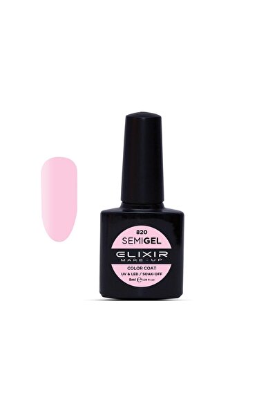 Elixir SEMI GEL (ΗΜΙΜΟΝΙΜΟ ΒΕΡΝΙΚΙ) - 820 (BABY Pink) 8ML