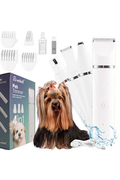 Mardil Pet Grooming Clipper Set 4-in-1 USB Rechargeable 15 cm, dog cat trimmi...
