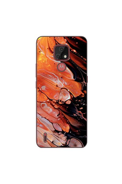 OEM Husa compatibila cu Motorola Moto E7 Silicon Gel Tpu Model Abstract Lava ...
