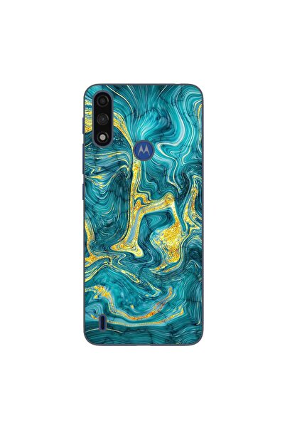 OEM Θήκη συμβατή με Motorola Moto E7 Power, από σιλικόνη gel TPU, με αφηρημέν...