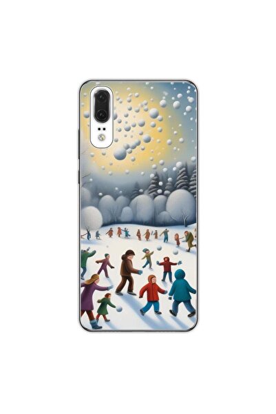 OEM Θήκη συμβατή με Huawei P20 από σιλικόνη gel TPU με σχέδιο Παιδιά που παίζ...