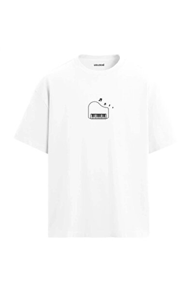Colermi Piano Minimal Design Oversize T-Shirt