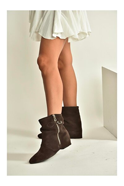 LC Waikiki Nevavm Brown Women's Boots with Difference V380518102