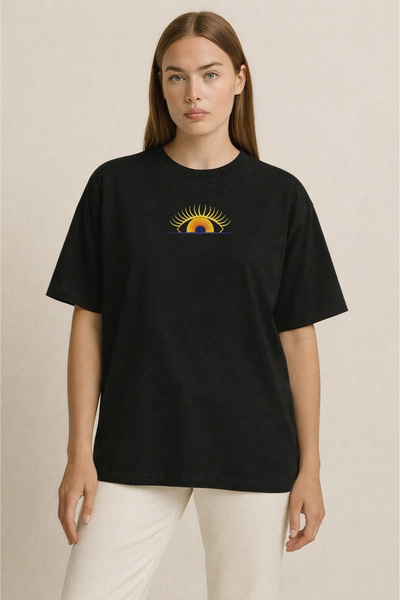 SunSight Oftalmoloji Nakışlı Oversize T-Shirt W | Göz Hekimi Özel Tasarım