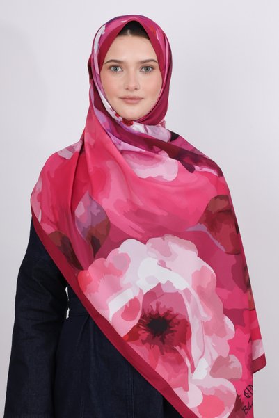 b blueberry italia Bursa Silk Shawl - Sapphire Garden Series -