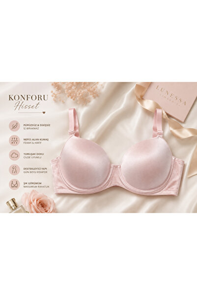 Butik KADIN DESTEKSİZ BALENLİ DOLGUSUZ MİKRO PARLAK KUMAŞ C KAP SÜTYEN