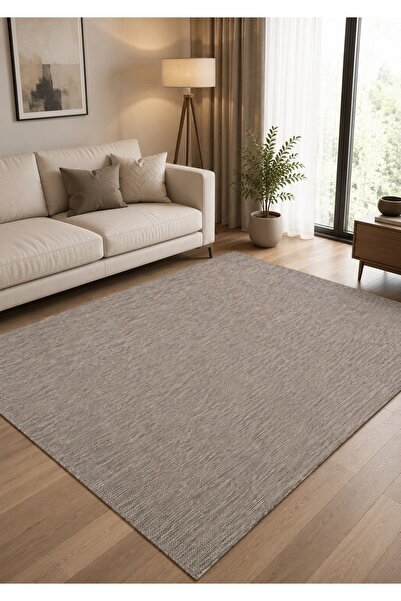 Lorente Home Liora Gri Sisal Dokuma Hasır Yıkanabilir Kaymaz Taban Salon Yata...