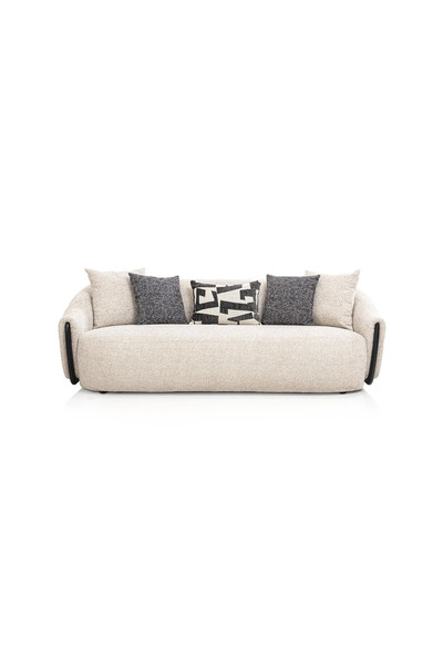 Midas Furniture CHENILLE SOFA 3 SEATER 223X100X73 CM BEIGE