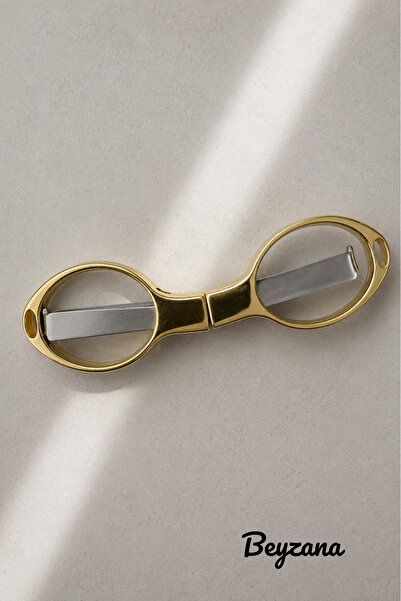 BEYZANA Gold Mini Katlanabilen Makas 10 x 5 Cm