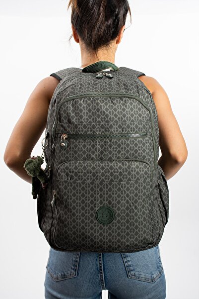 NEMO BAGS Unisex Green Diamond Backpack, Large Size 16 Inch School Bag, Water...