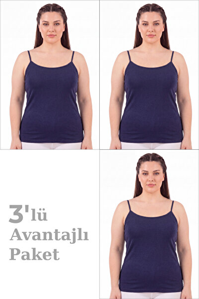 Arma Yıldız Tricou cu bretele din bumbac Lycra pentru femei, mărime mare, țes...