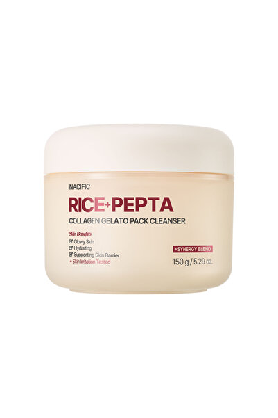 Nacific 2 in 1 Cleansing Gel and Facial Cleansing Mask, Rice+Pepta Collagen G...
