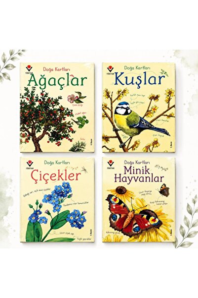 TÜBİTAK Popüler Bilim Yayınları Doğayı Keşfediyorum Ağaçlar Kuşlar Çiçekler M...