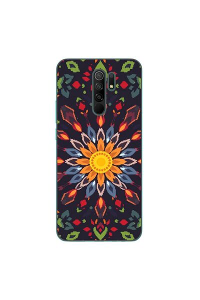OEM Case compatible with Xiaomi Redmi 9 Silicon Gel Tpu Pattern Pixel Art Sun...