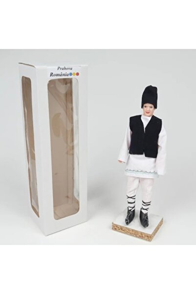OEM Traditional Costume Doll from Prahova, Romania, 30 cm, Multicolor