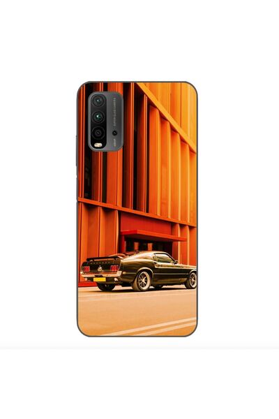 OEM Case compatible with Xiaomi Redmi 9T Silicon Gel Tpu Model Mustang Sunset