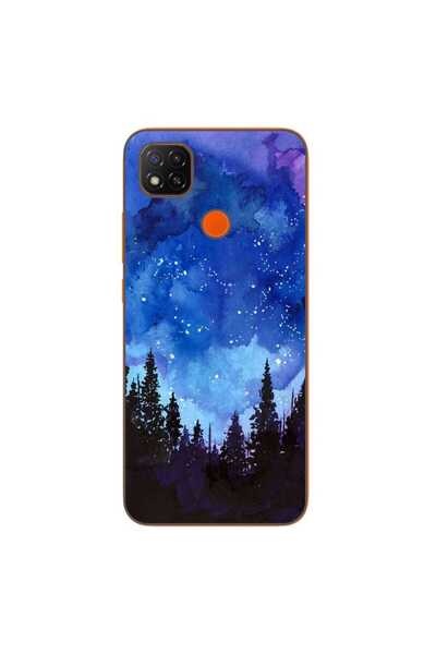 OEM Husa compatibila cu Xiaomi Redmi 9C NFC Silicon Gel Tpu Model Night Forest