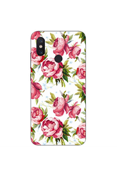 Other Xiaomi Mi A2 Lite Roses and laves Transparent Silicone TPU Θήκη
