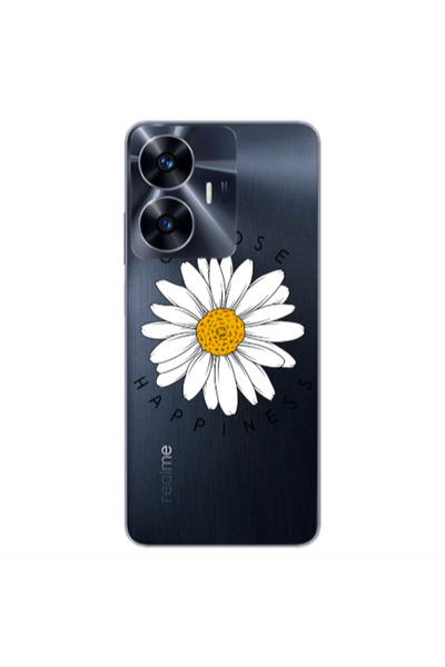 Other Realme Note 50 Chose Happines Transparent Silicone TPU Θήκη