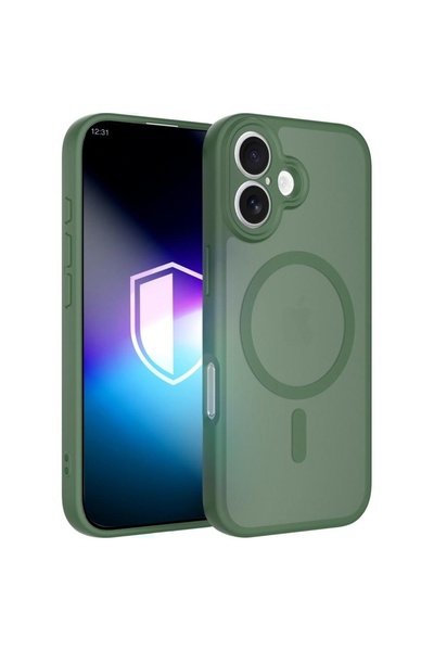 3MK Husă Misty MagCase pentru iPhone 17, compatibilă MagSafe, verde