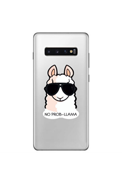 Other Samsung S10 Plus No prob-lama Transparent Silicone TPU Θήκη